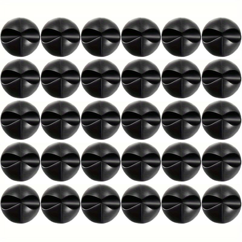 TEMU 30pcs Car Dashboard Cable Organizer Clip | Plastic Cable Manager, Suitable For Headphones And Charging Cables, Universal Car Interior Decoration