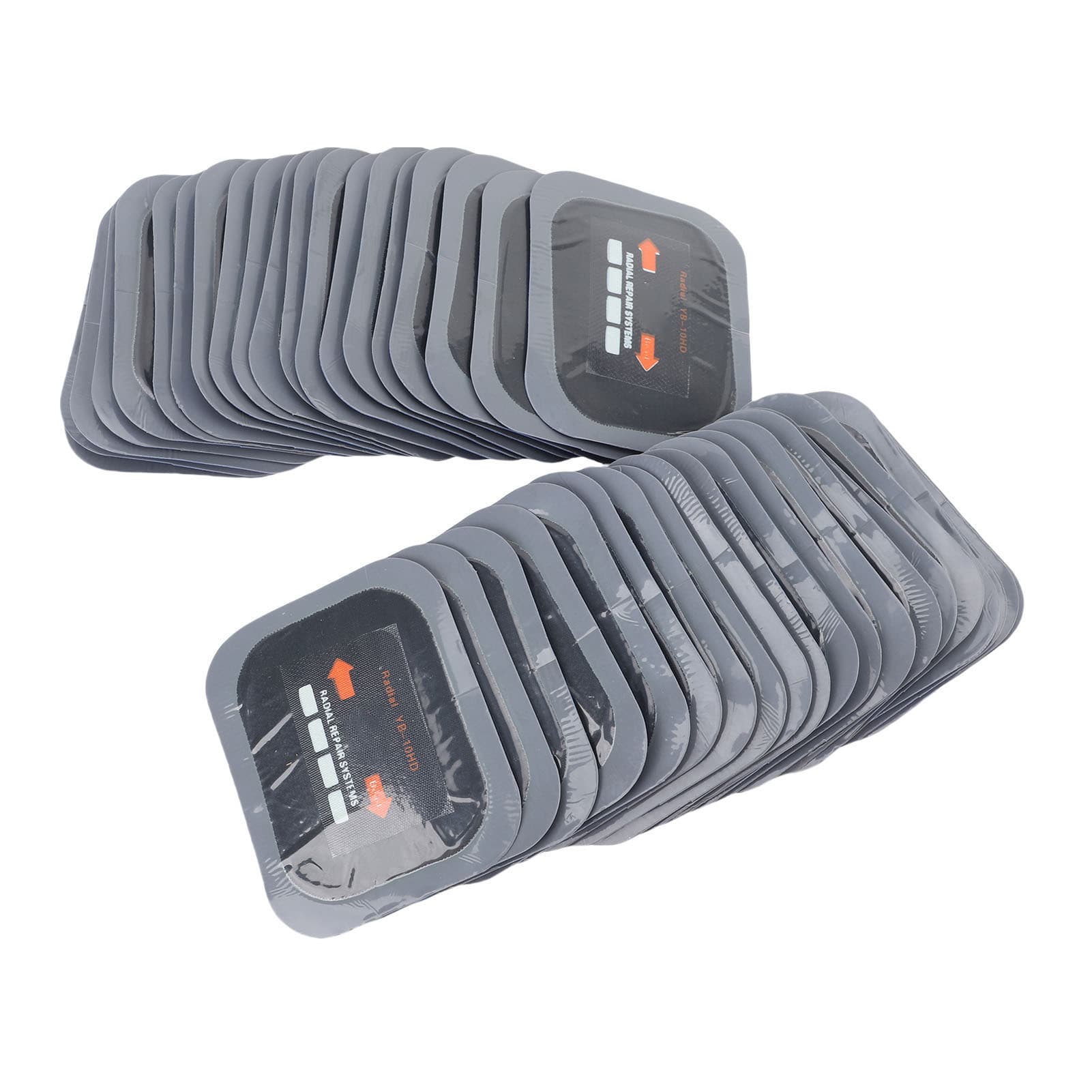 TEMU Set Of 10 Natural Rubber Patches For Repairing Tubeless Tire Punctures, Measuring 65x80mm