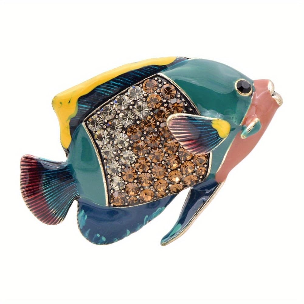 TEMU The Sea Is ! A Vibrant Enamel Brooch Featuring That Really Stands Out