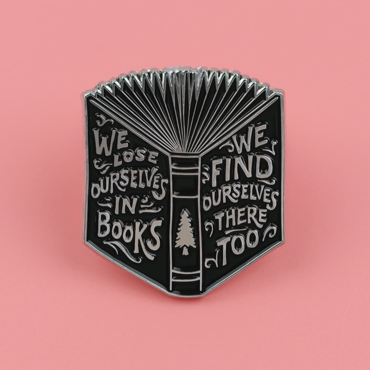 TEMU Books Lapel Enamel Pins And Brooches Badge Pins For Backpacks Bags Backpack Cool Decoration Friend For Gifts 1pc
