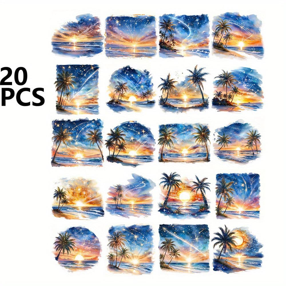 TEMU 20pcs Stickers Pack For Diy Crafts Projects Scrapbooking Luggage Laptop Notebook Journaling Photo Album Decor Stationery Accessories Aesthetic Decoration Decals Valentine's Day Birthday Gift
