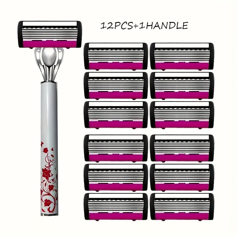 TEMU Classic Women's Razor, Featuring A 6-layer , , Suitable For The Body, Legs, Underarms, And Private Areas, A Tool Estheticians