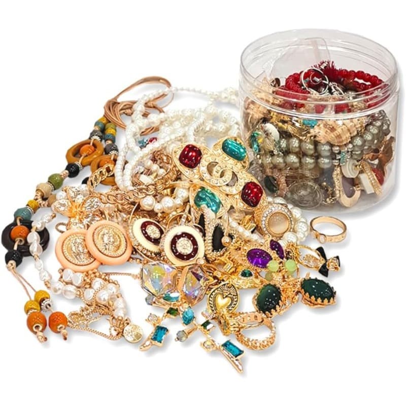 TEMU 12pcs Elegant Jewelry Set For Women, Including Necklace, Bracelet, Earrings, Knuckle Rings, Hair Accessory, Brooch, Multi-styles, High Quality Jewelry Set, Random Styles, Perfect Gifts For
