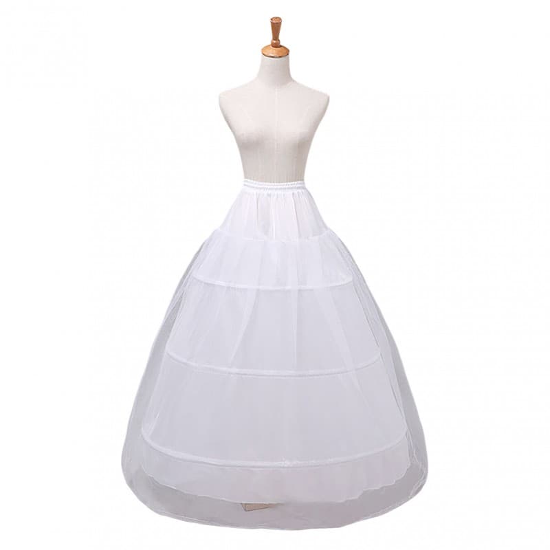 TEMU Wedding Dress Underskirt Long Plus Size Ankle-length Petticoat For Bride Skirt Lining