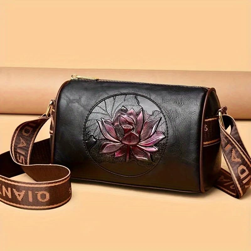 TEMU A Retro Square Handbag Featuring A Chic , This Crossbody Bag Can Double As A Casual Shoulder Bag For Women. A Boston Pillow Bag, Designed In A Vintage Style, Use, Commuting, And Shopping