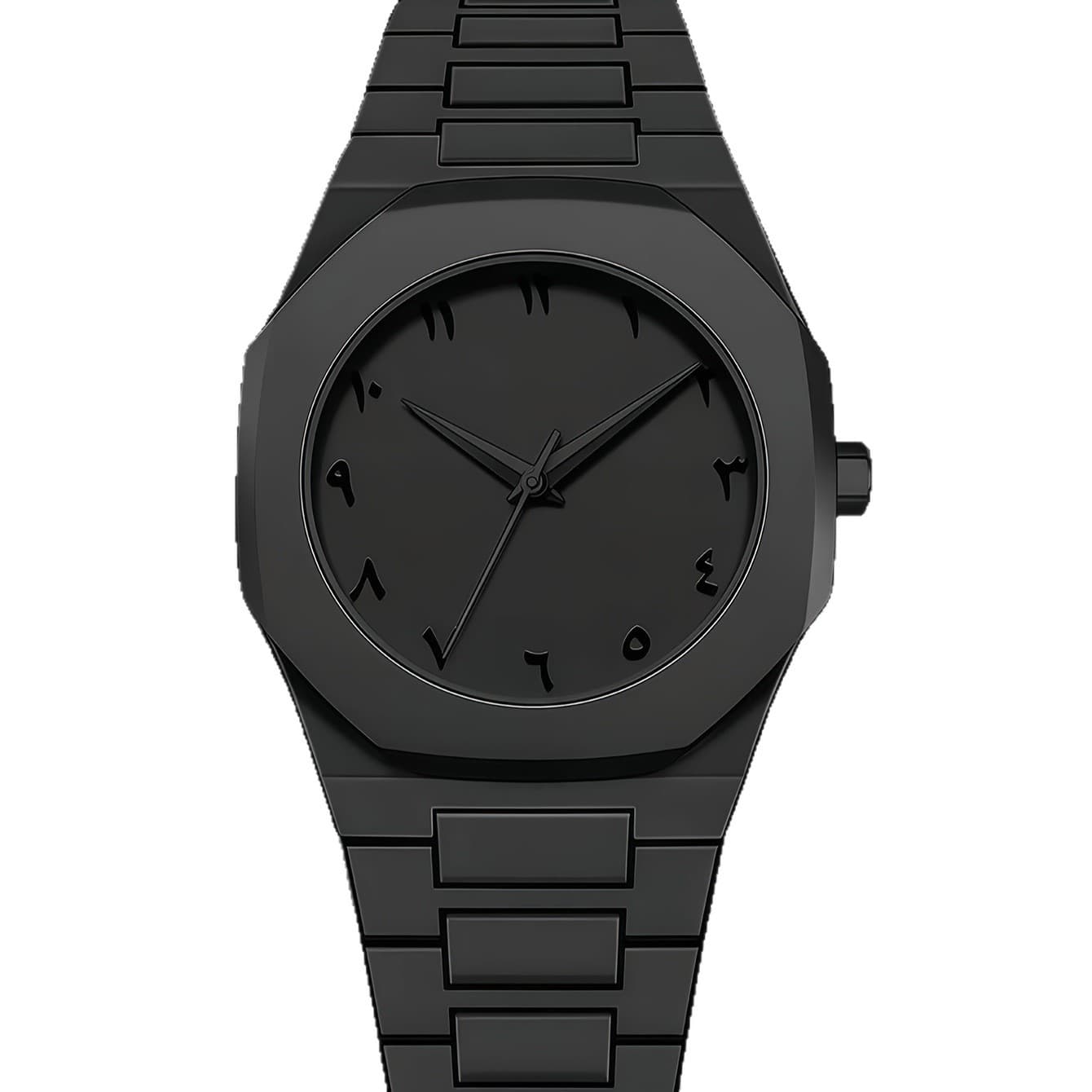 TEMU A Minimalist, Cool, And Stylish All-black Watch, Elegant Men's Wristwatch