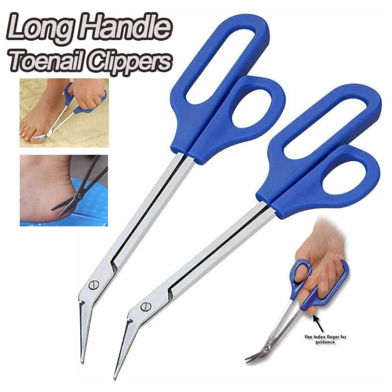 TEMU 2pcs Long Handled Toenail Scissors Clippers Nippers