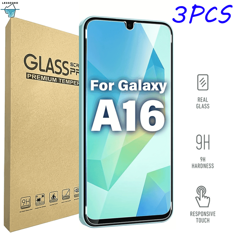 TEMU 3pcs For Galaxy A16 5g Tempered Glass Screen Protector, No Bubbles,