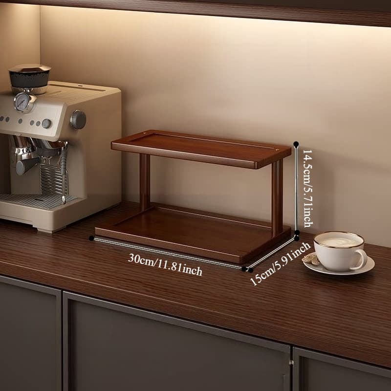 TEMU -tier Flat Storage Rack, Desktop Shelf For Cup Organization, Dining Table Holder, Premium .