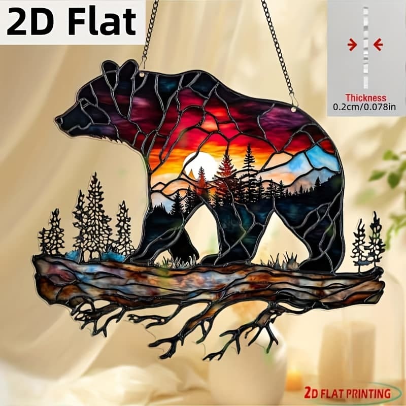 TEMU 2d Flat, 2d Acrylic Art Catcher Outdoor Indoor Garden Decorative Light Ornament Festival Starry Night Decoration, 2d Flat