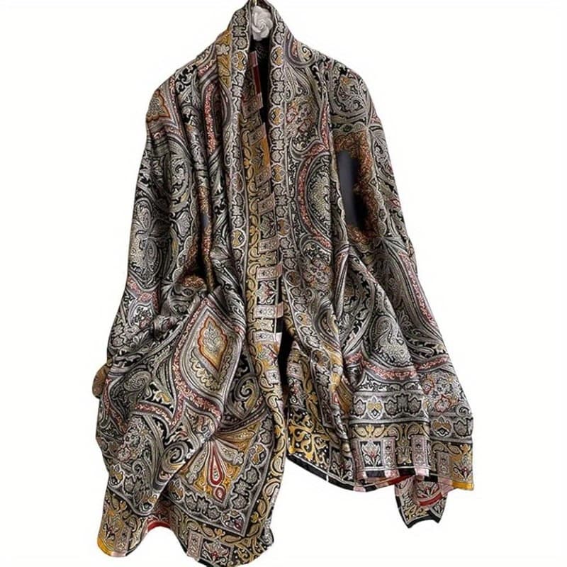 TEMU Elegant Scarf Shawl For Women Lightweight Floral Scarf Trendy Scarves Headscarf Neck Shawls Wraps-evening Dress Shawl