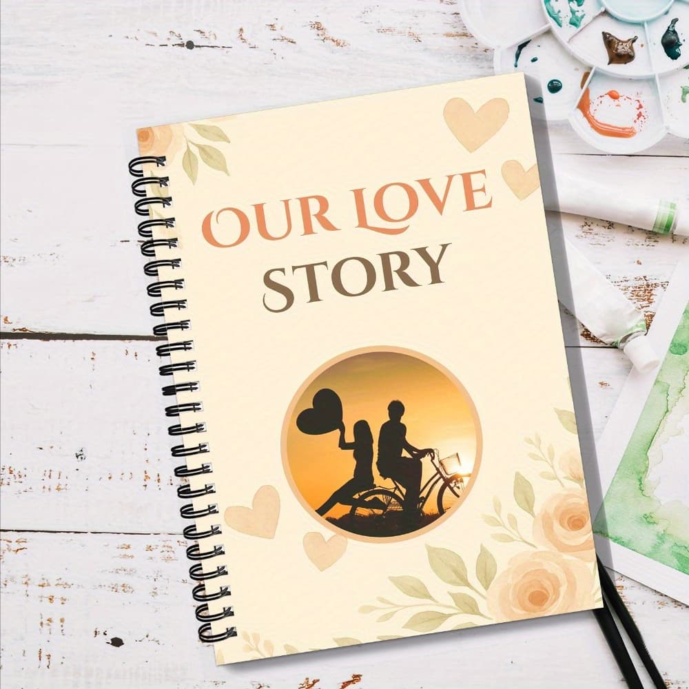 TEMU 1pc Of A Couple's Memory Book To Document The Moments Of Your Shared Journey "our ". This Love Diary Includes Prompts, , And Pages For