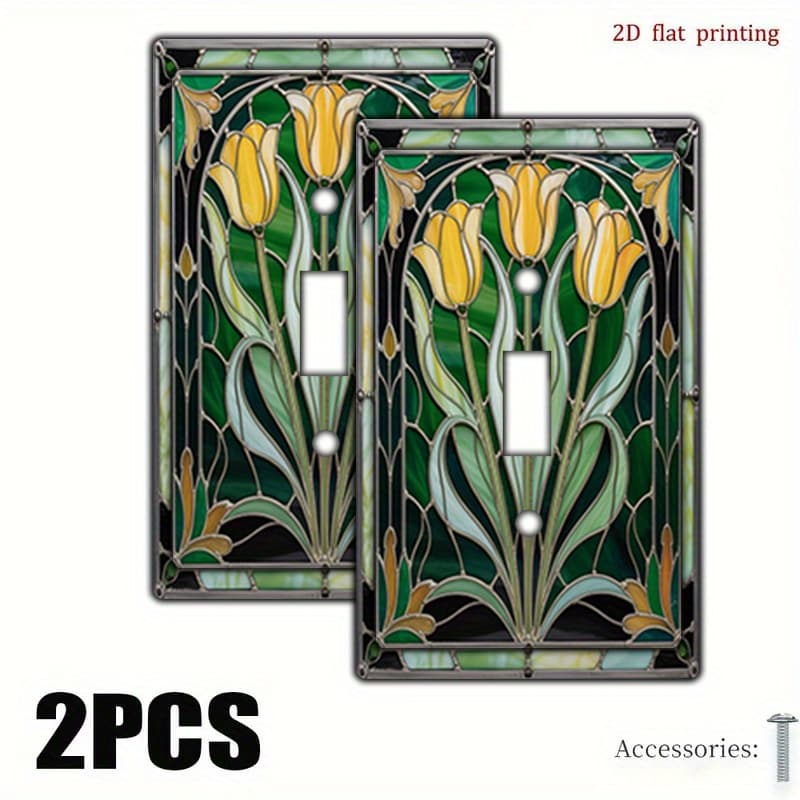 TEMU Set Of 2 Vintage-style Humorous Switch Plate Covers For Decoration, Suitable For Wall Receptacles. Ideal For Kitchen And Bathroom Home Decor, Enhancing Indoor Aesthetics With A