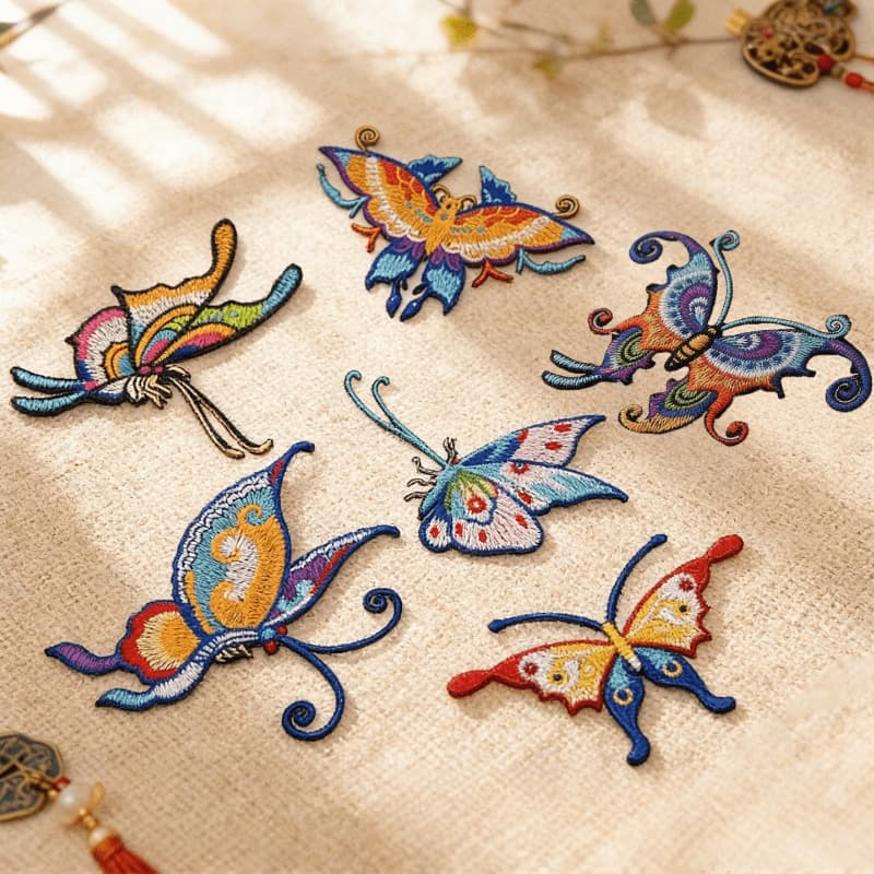 TEMU 6pcs Embroidery Patch - For Opera Costume Dancewear Clothing Repair Decoration