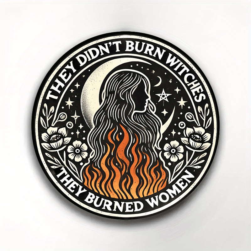 TEMU Burning Witch Brooch For Clothing, Hats, Backpacks- A Fashionable Accessory For , And Coworkers- A Fun And Thoughtful Gift Idea For Any Occasion! For Halloween