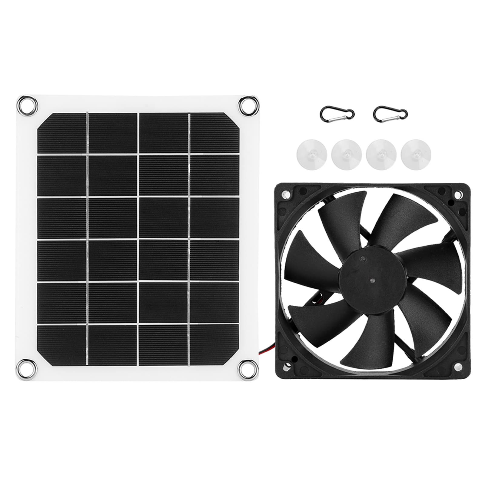 TEMU 6v 10w Outdoor Single Exhaust Fan, Usb Charging Exhaust Fan, Suitable For Rv, Pet House And Tree House