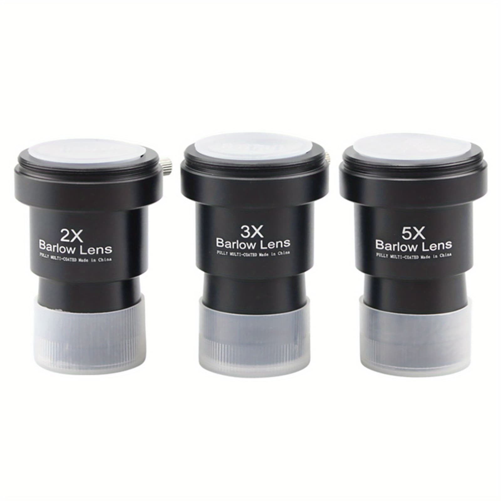 TEMU 3pcs/set .25 Inch Astronomical Telescope Lens 2x 3x 5x Eyepiece Lens