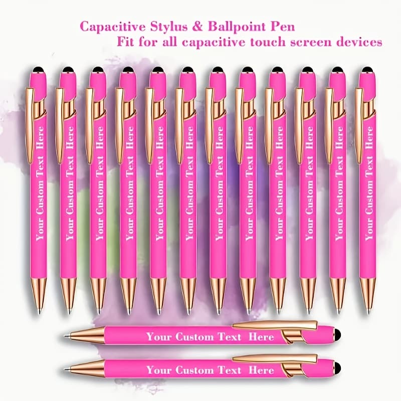 TEMU 13/23/33/43 Custom Engraved Ballpoint Pen, Personalized With Name And Inspirational Message, Retractable Metal Pen Suitable For Drawing And Writing, Ideal Gift For Birthdays, Christmas