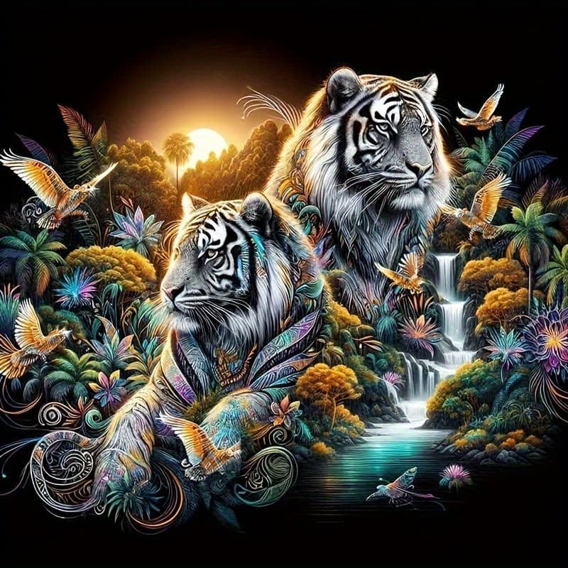 TEMU New Arrival! 40x40cm/15.7x15.7inch Hot Selling Painting Kits, Round Diamond Mosaic Wall Art Craft Kit, Home Wall Decoration Additions, Frameless Gift