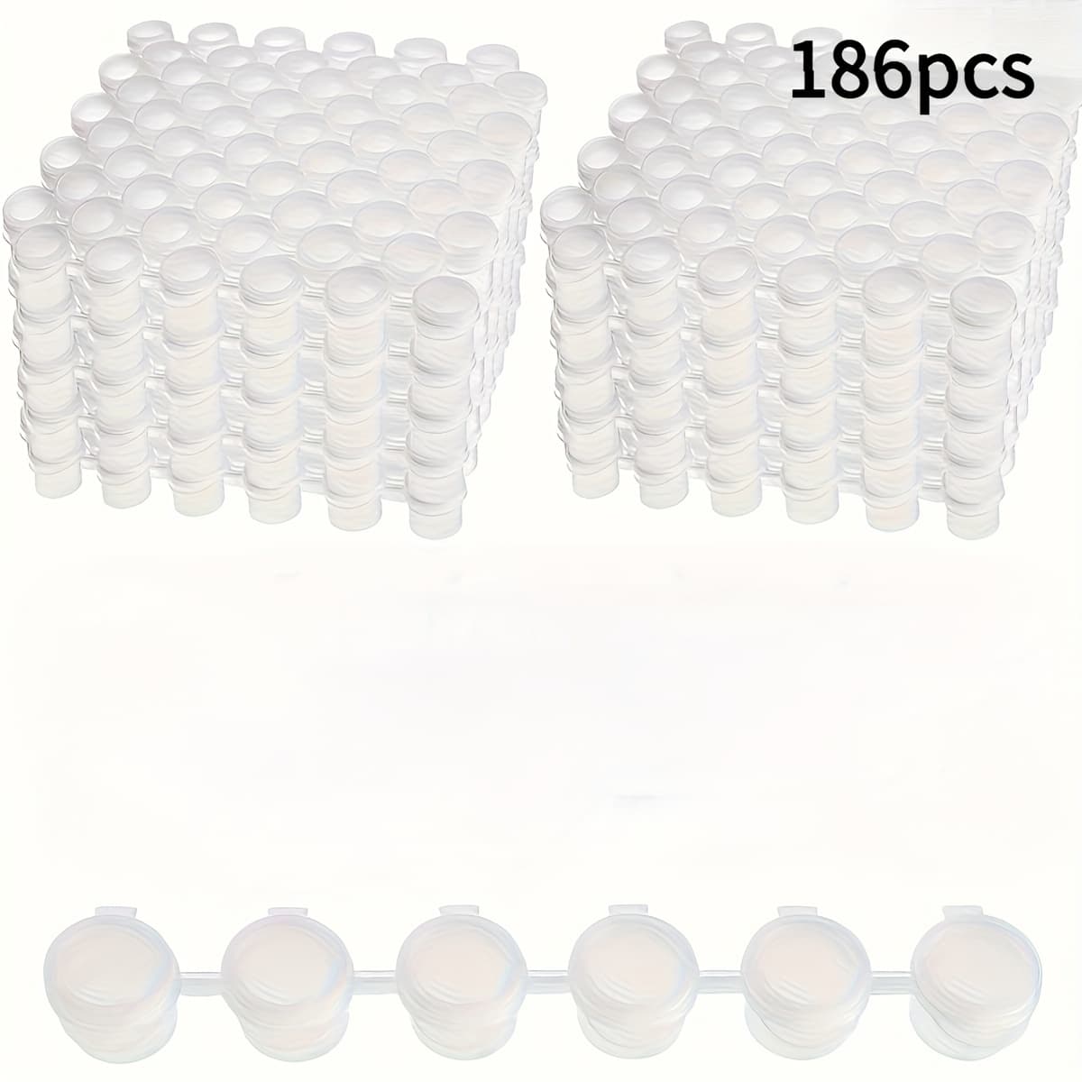 TEMU 102/186 Empty Paint Cans And Acrylic Mini Paint Containers With Lids, 2ml/0.07oz Empty Cans, Fine Paint Empty Paint Boxes