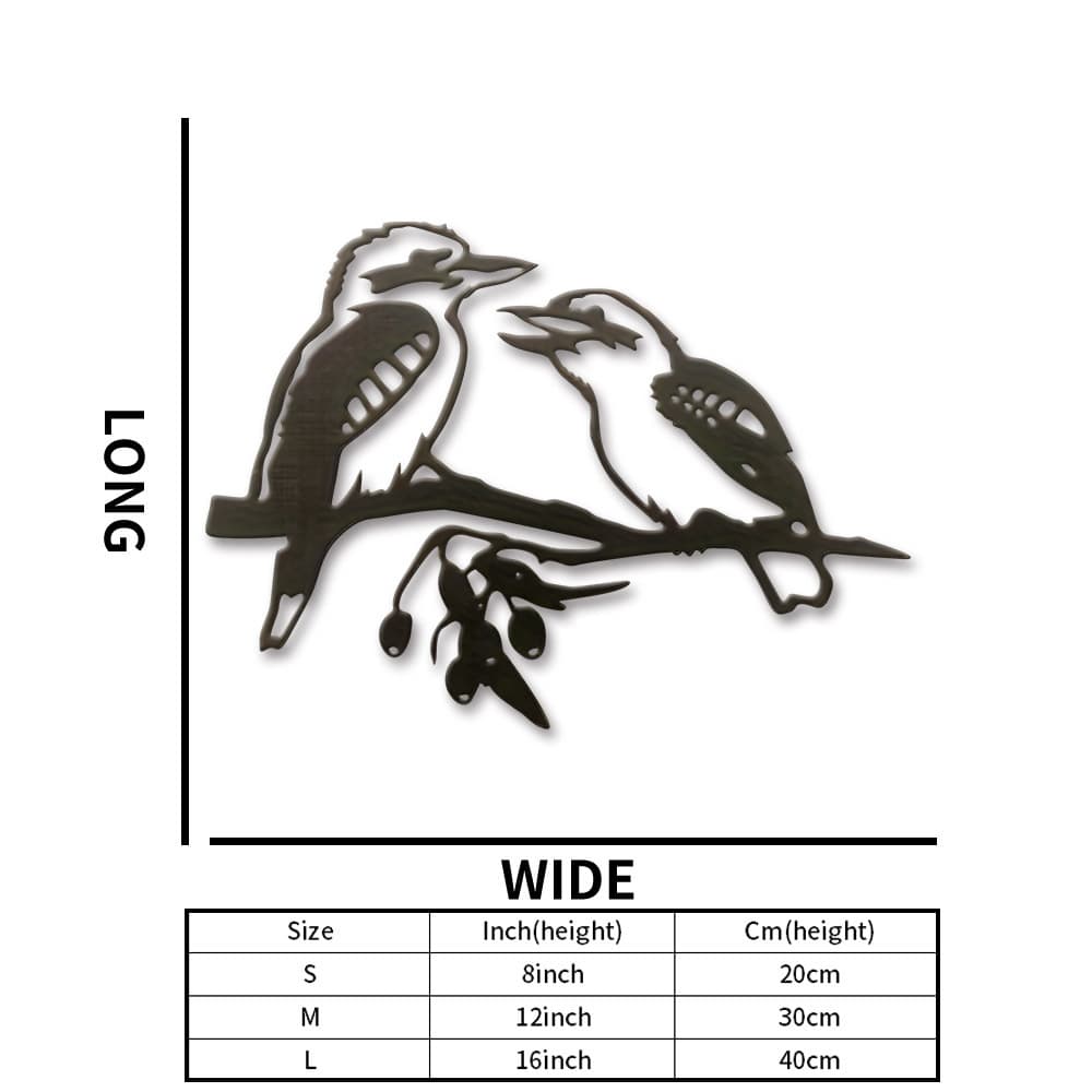 TEMU 1pc Metal Decor Wall Bird Plaque Unique Indoor Outdoor Home Garden Patio Living Room Kitchen Office Gift For Family Friend