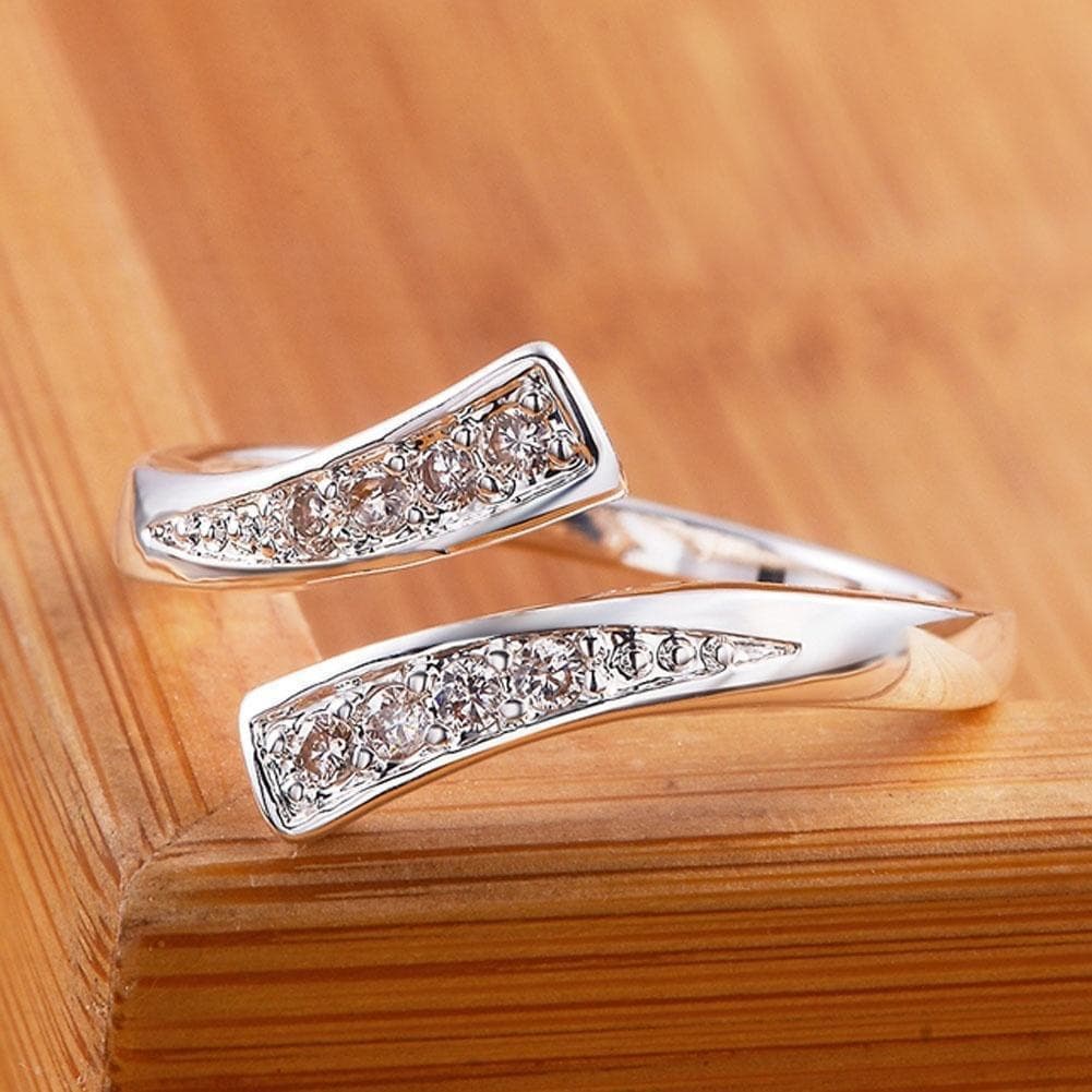 TEMU 1pc Silvery Bohemian Toe Ring With Sparkling Square Cubic, Adjustable - Summer Vacations, Parties, And Gift