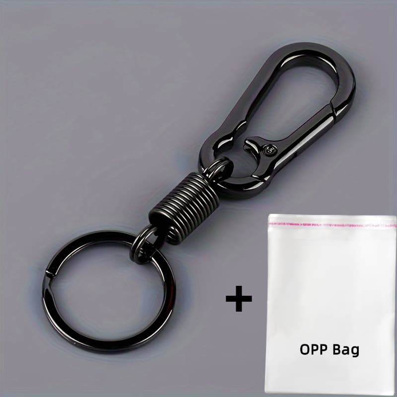 TEMU Durable And Stylish Minimalist Keychain With Strong Outdoor Keychain Shape +1pc Opp Bag- Retro Accessory Lovers