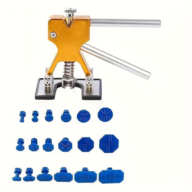 TEMU Paintless Dent Repair Kit - Professional Body Dent Puller With 18 Tabs, Mats ( Dent Removal Tool For Doors/hoods | Non-paint Damage Fix) - Auto Body Repair Essential thumbnail 2