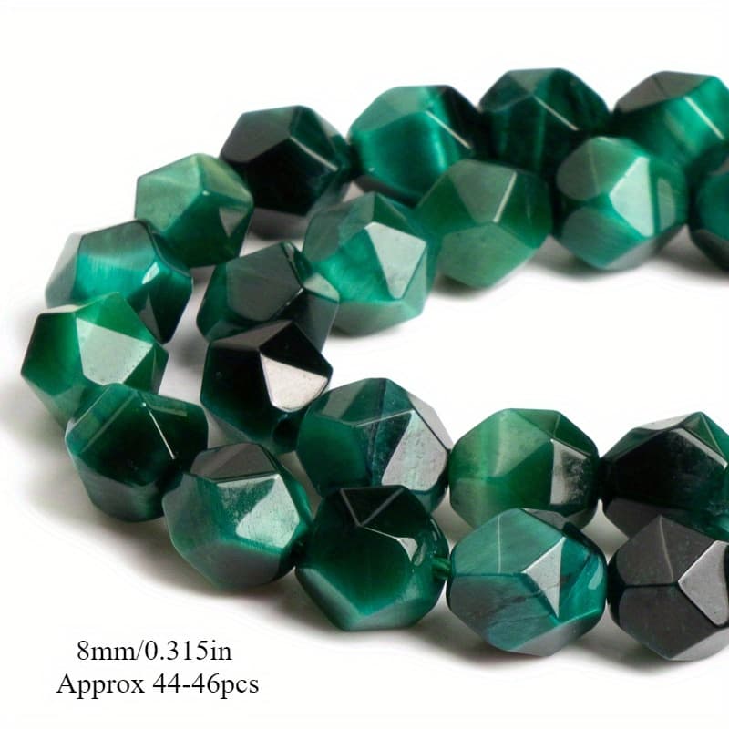 TEMU Aaa Grade Natural Eye Star Cut Beads, 6/8/10mm, For Jewelry Making As New Year Gifts