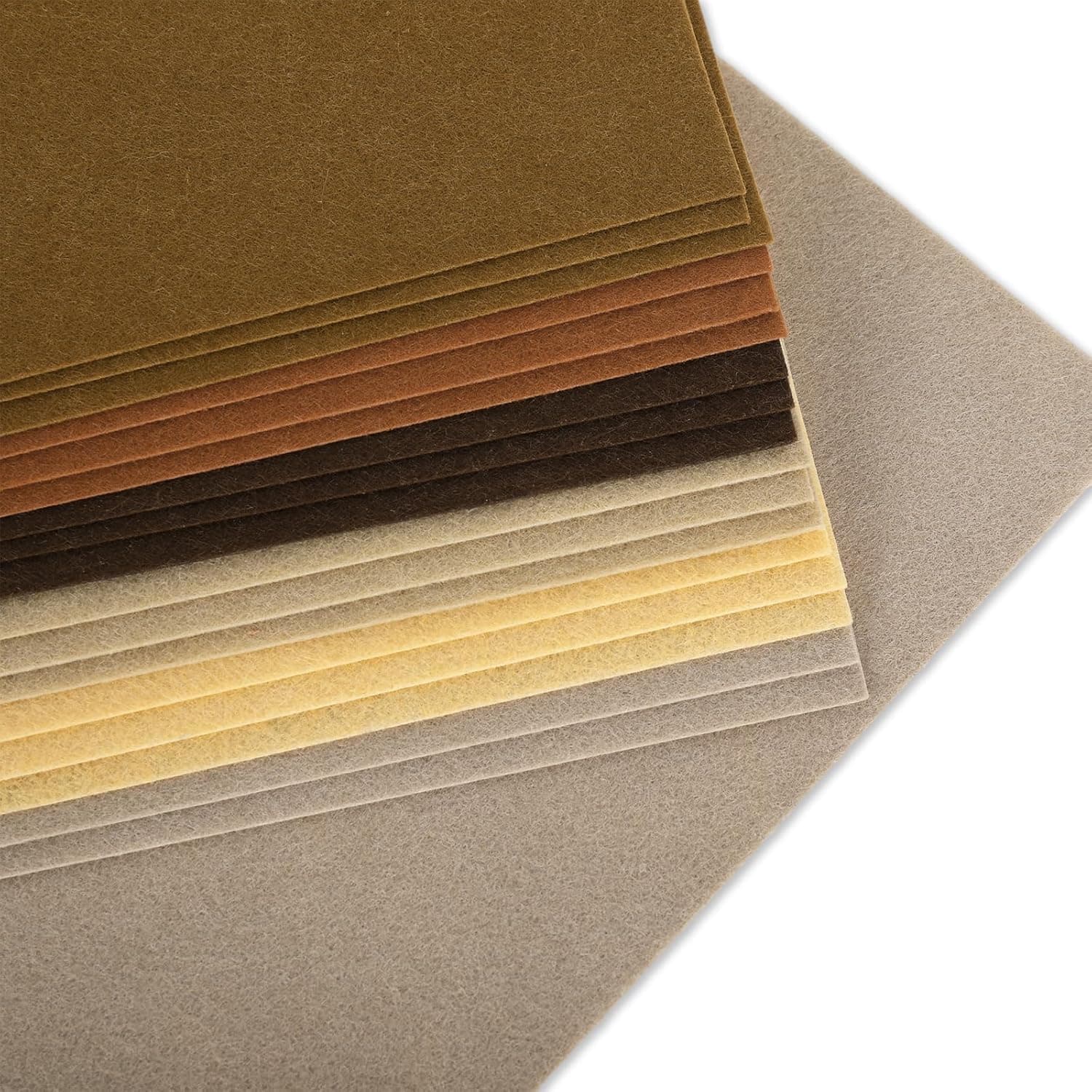 TEMU 18pcs Pack Brown Felt Sheets 6 Colors Assorted Soft Thick Craft Felt Suitable For Diy Sewing, , Scrapbooking, Making, Base, Sheets For Autumn Thanksgiving Crafts, Strength Fabric