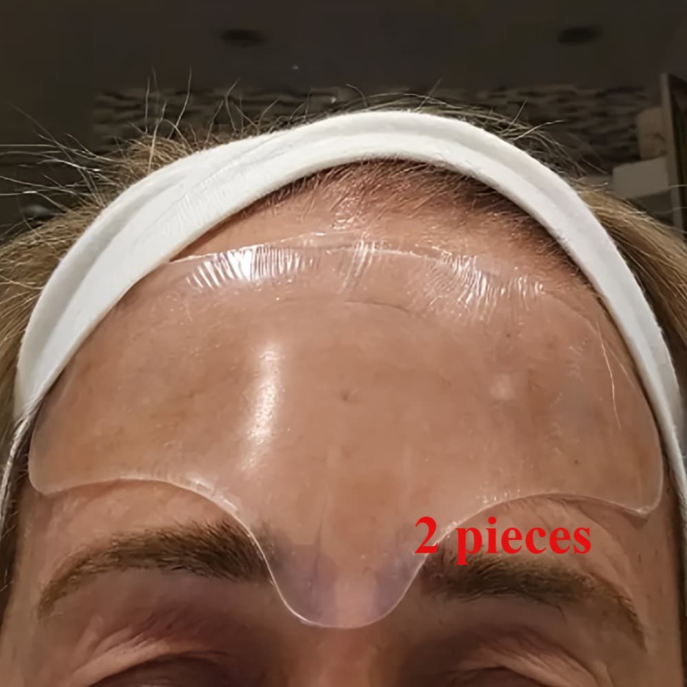 TEMU 2pcs Of Silicone Forehead Stickers For Portable Sleeping, Facial Lift