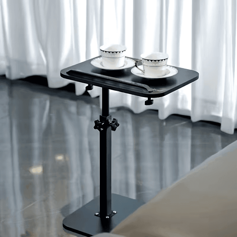 TEMU C Shaped End Table, Adjustable Height C Shaped Side Table, Couch Side Tables, Slide Laptop Desk, Tv Tray Coffee Table For Living Room Bedroom Sofa Spaces