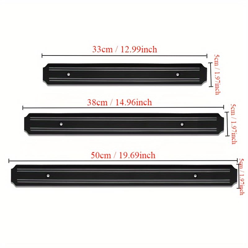 TEMU 1pc, Wall Magnetic Knife Holder, Magnetic Knife Bar, Kitchen Knife Strong Magnetic Knife Holder, Creative Magnetic Knife Bar, 19.69in