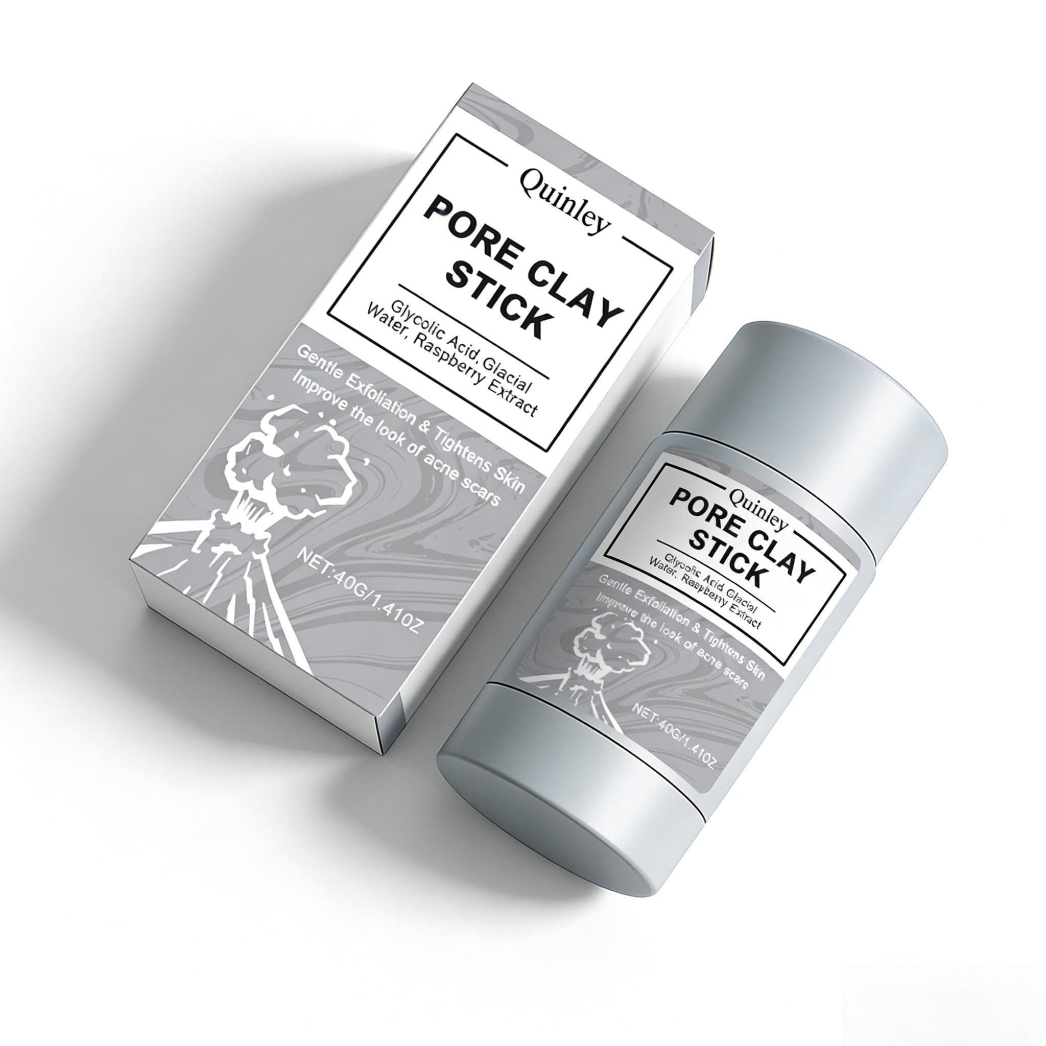 TEMU 40g Alaska Volcano Pore Clay Stick Cleansing Face Mask Stick With Gentle Exfoliating Smoothing Skin Non-drying Skincare, Gift For Women, Mom, Girlfriend