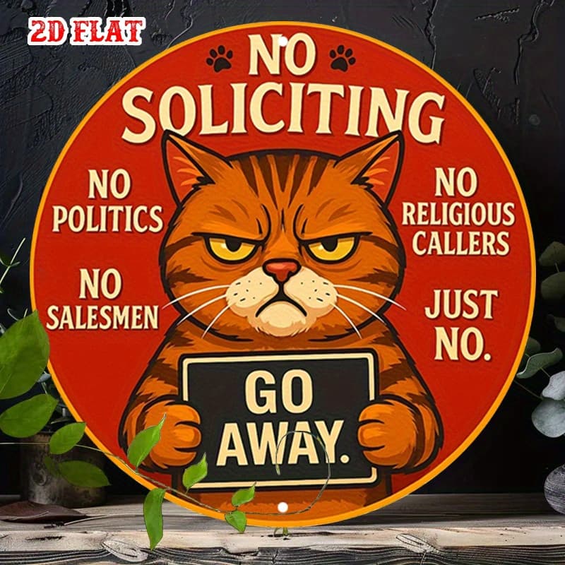 TEMU 2d Flat - ' To Sell' Metal Sign | And '' Text - Retro Garage, Home, Cafe, Office Decoration - Durable Aluminum Wall Art - Fun Gift - Easy To Hang On Pre-drilled Holes - 7.87x7.87inch Round Deco