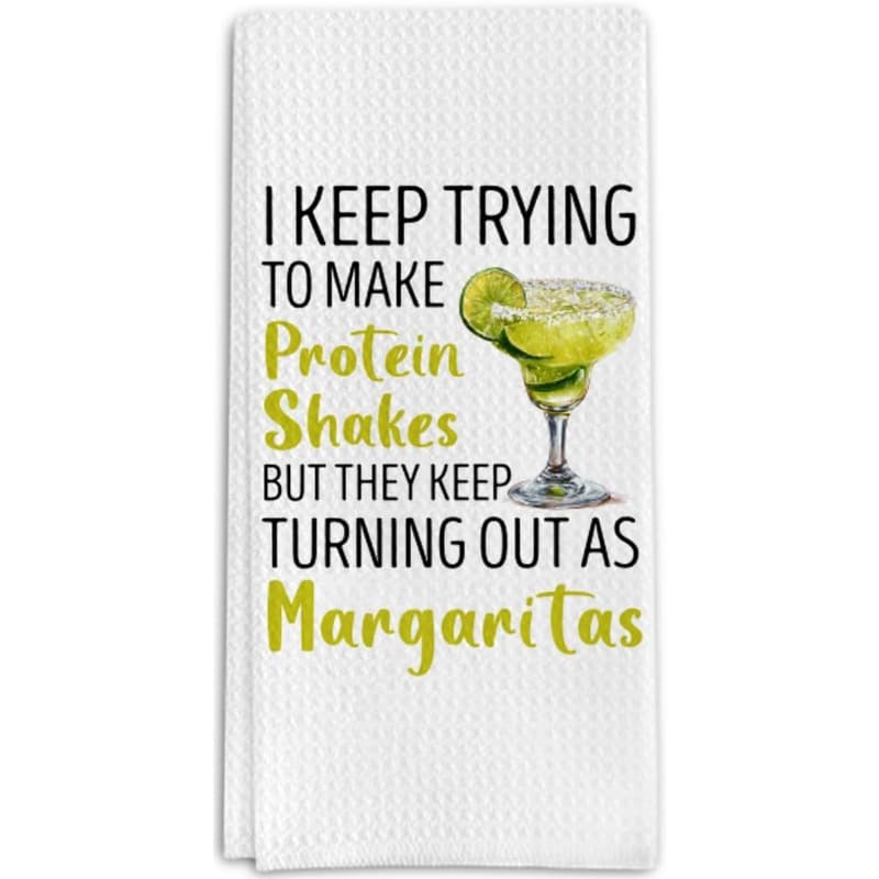 TEMU 1pc 18×26 Inch Margarita Gifts Kitchen Towels, Decorative Dishcloths For Bar & Bathroom Reusable Cleaning Cloth