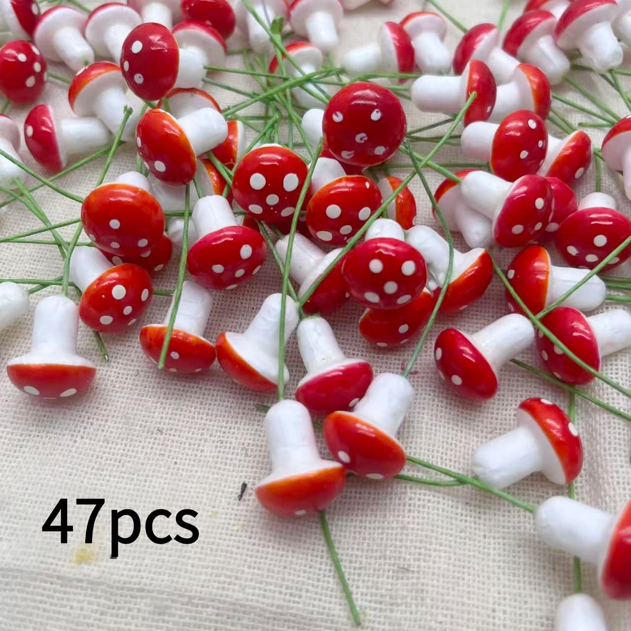 TEMU 23/47pcs Mini Mushroom Ornaments - Creative Garden Additions, For Outdoor Decoration And Gift, Mushroom Decorations