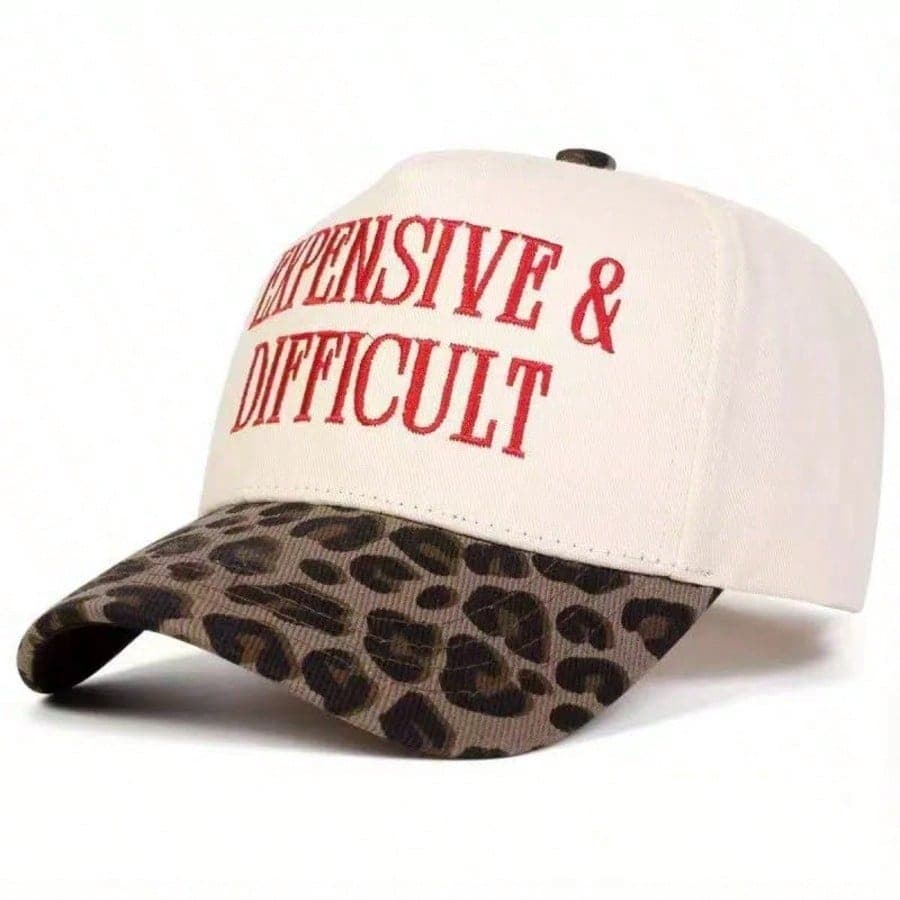 TEMU 1pc Women's " & " Embroidered Letter Trucker Hat, Casual Baseball , Suitable For Spring, Autumn, Street, Travel, Beach Vacation