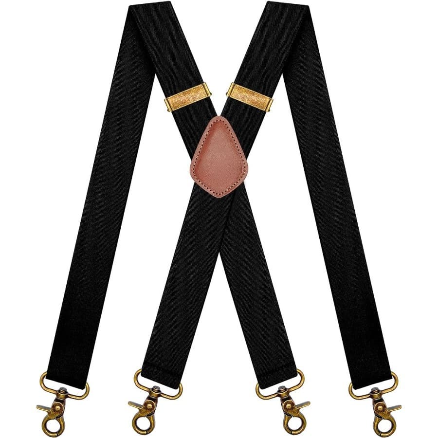 TEMU Suspenders For Men, Suspenders, Suspenders For Men Heavy Duty, Vintage Suspenders For Men Heavy Duty 4 Snap Hooks For Belt Loops Adjustable, Men's Suspenders