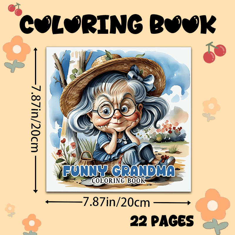 TEMU 1pc Humorous Coloring Book, Specifically For Grandma, Ideal Gift For New Year, Christmas, Thanksgiving, Birthday, Couples, , College Students,