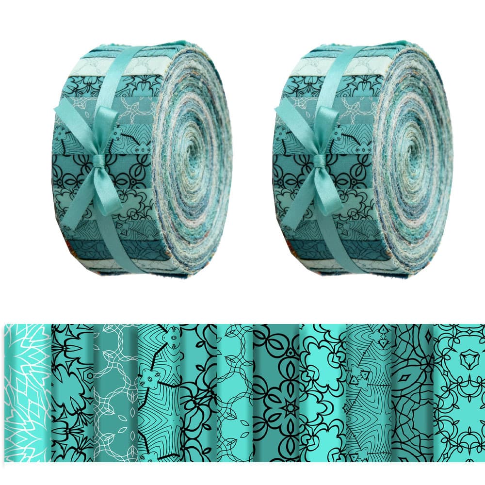 TEMU 40pcs (6.5 * 50cm/2.55 * 19.7inch) Geometric Theme Stitching Fabric Printed Fabric, Fabric For Handmade Projects - Used For , Cutting Diy, Handmade , Gift Packaging.
