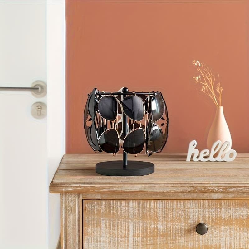 TEMU Glasses Storage Rack Suitable For Desktop Dressing Table Desk Surface Bedroom Sunglasses Storage Display Rack, Can Up To 12 Pairs Of Glasses
