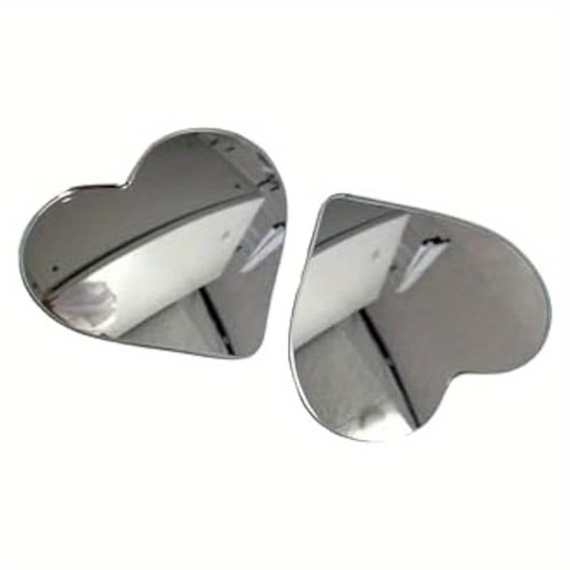 TEMU Heart Shaped Blind Spot Rearview Mirror, Shaped Blind Spot Rearview Mirror, Car Frameless Blind Spot Rearview Mirror, 360 Degree Wide-angle Convex Mirror, Fan-shaped Blind Spot Rearview Mirror