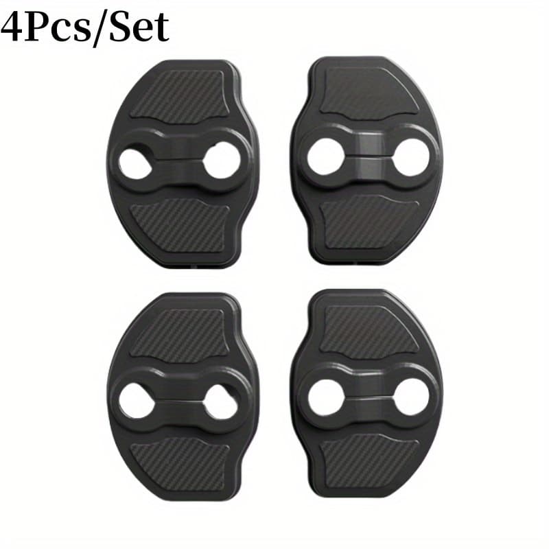 TEMU 4pcs Car Door Mute Cushion, Door Lock Cover, For Model 3 Y X S Interior Accessories, Styling Door Lock Protection , Unique Door Lock Cover