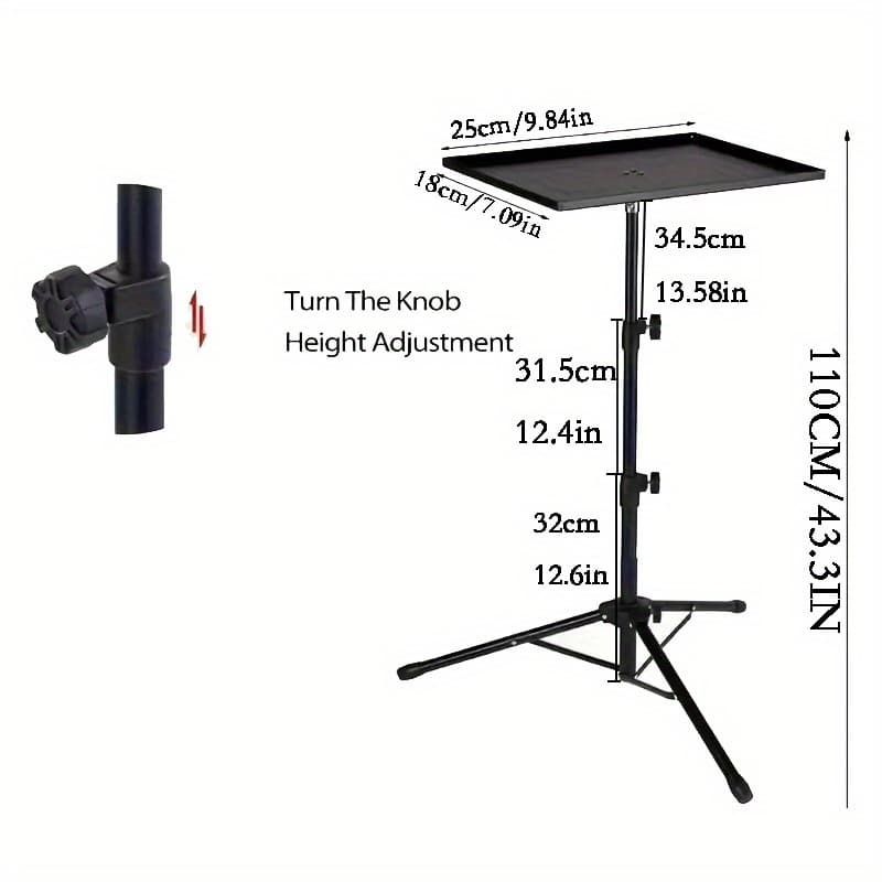 TEMU 1pc Tripod Support Stand, Projector Support Stand, Adjustable Projector Tripod, Foldable Storage, Portable Projector Stand, Multifunctional Projector Stand