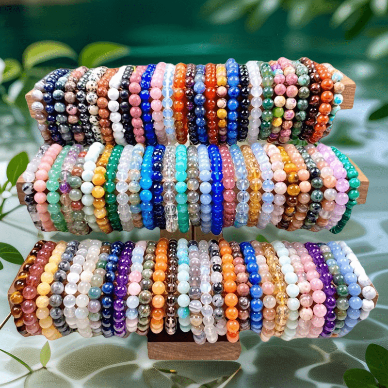 TEMU 30pcs Random Bohemian Colorful Glass Beads Women's Layered Bracelet Set