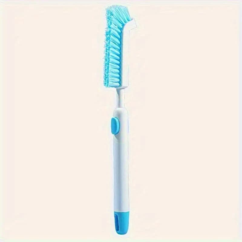 TEMU Ergonomic Extendable Handle Flexible Angle Cleaning Brush - 1pc Plastic Scrub For Corners Of Sinks In Bathrooms And Kitchens, , Crevices, And - An Tool For Cleaning Without The