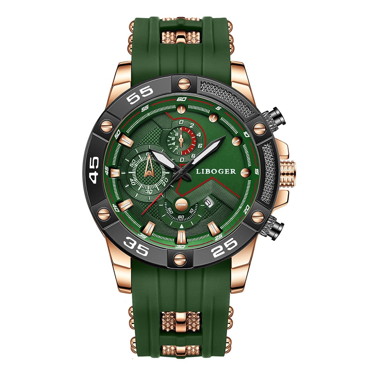 TEMU Elegant Men's With A Silicone Strap, Featuring A Date Function. Suitable For Business, Casual, And Classic Styles, Making It A Perfect Gift For Birthdays, Holidays, And Valentine's Day