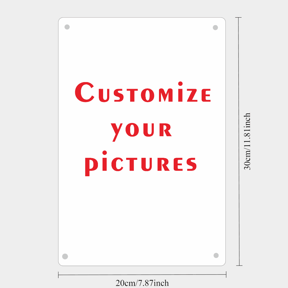 TEMU Tailored Metal Iron Plaques, Creative Personalized Iron Photo Panels, Preserving Memories For Home Decor And Presents, Perfect Option For Wall-mounted Metal Art Room, For Home And Gifts