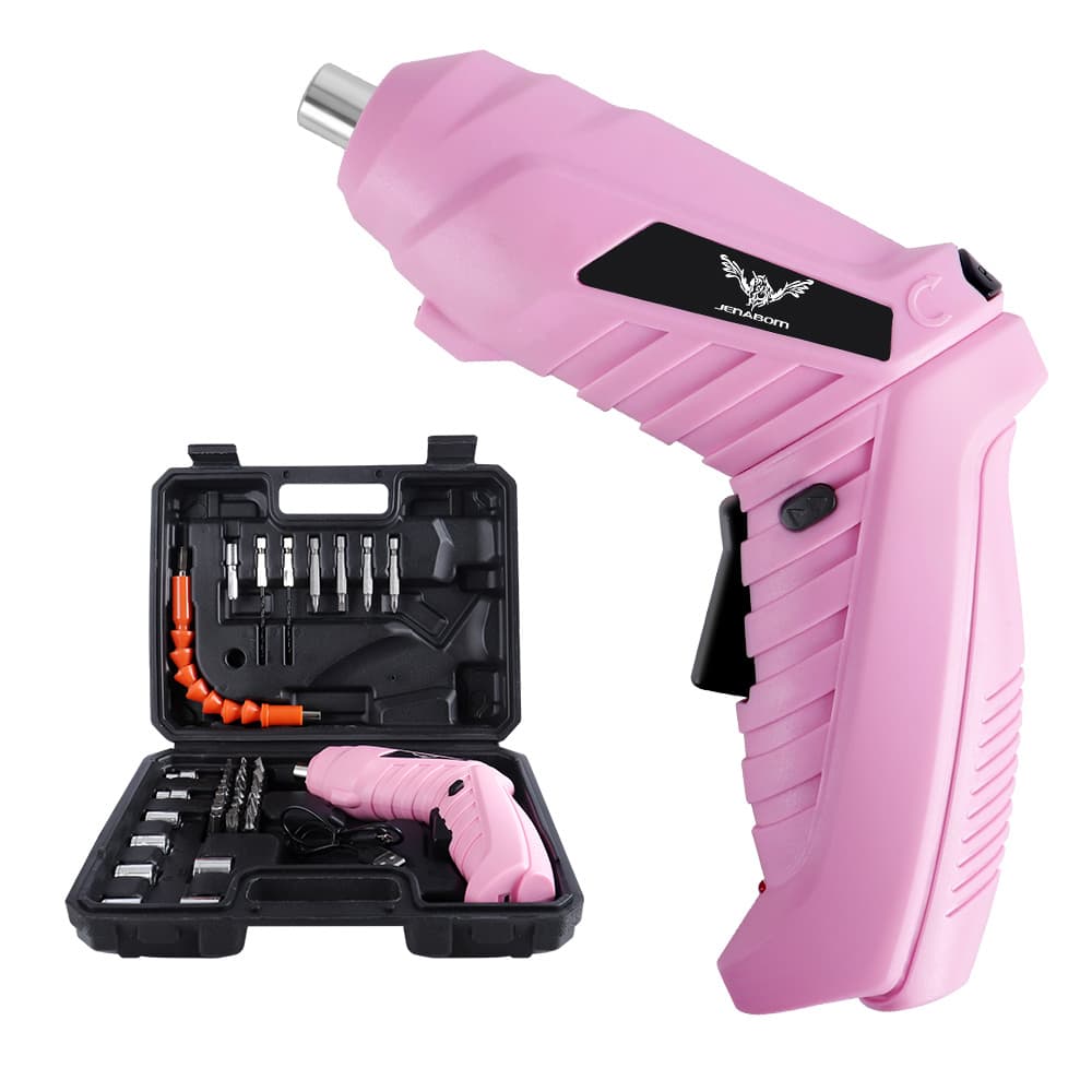TEMU Jenabom 3.6v 26pcs/47pcs Tools Set Household Maintenance Repair 1300mah Lithium Battery Mini Household Electric Drill Cordless Screwdriver